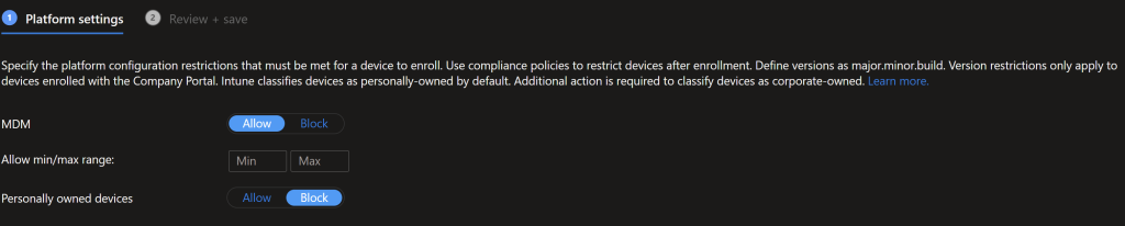 iOS Device Restrictions